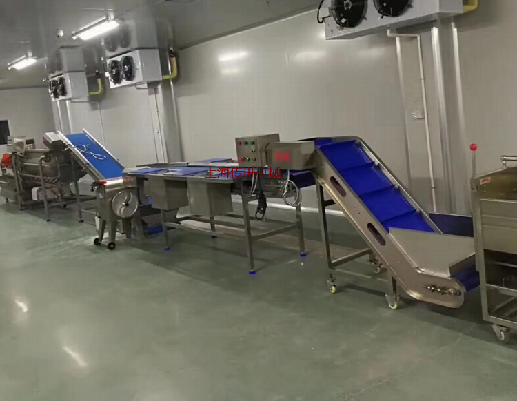 廚房配菜輸送機，蔬菜配送生產流水線
